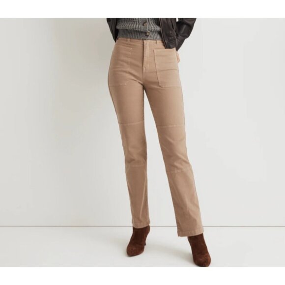 Madewell Jeans Size 28 Womens 90s Straight Utility Pants High Rise Stretch Canva - Picture 1 of 16